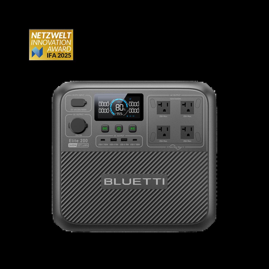 BLUETTI Elite 200 V2 Portable Power Station | 2,600W 2,073.6Wh