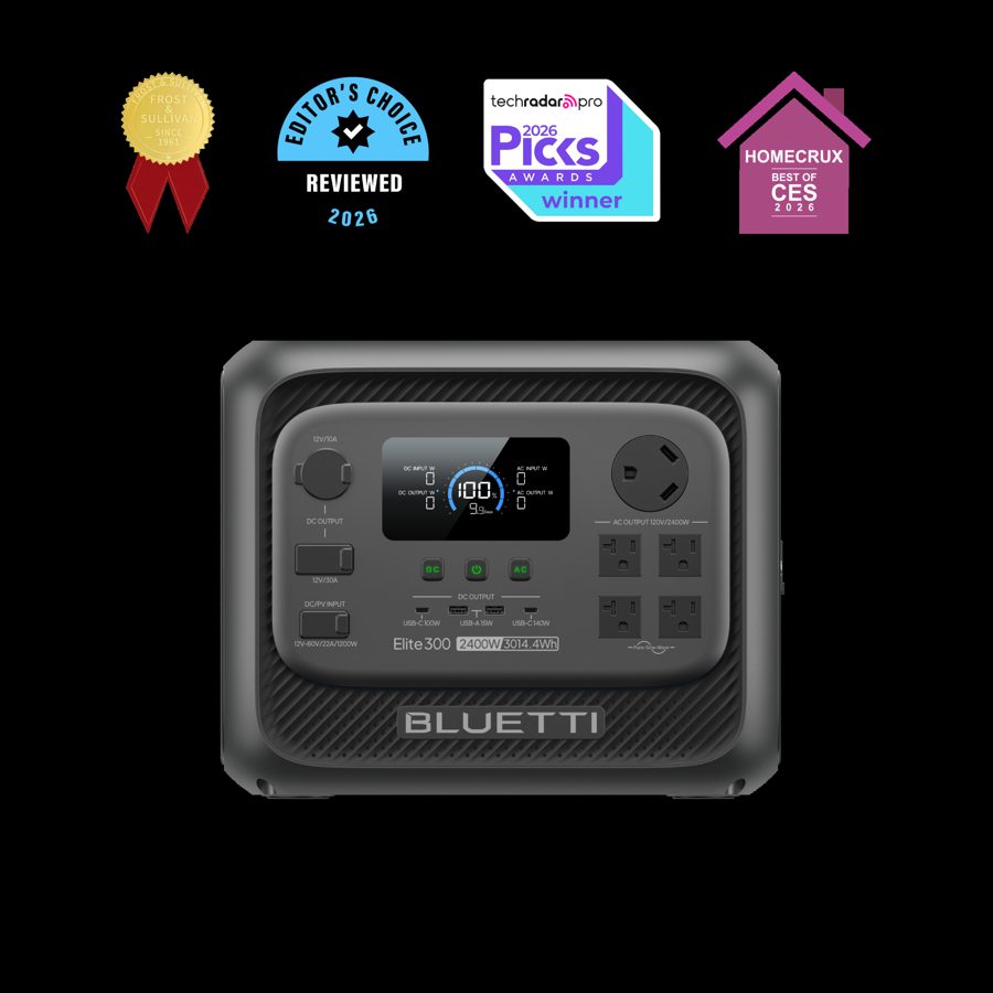 BLUETTI Elite 300 Portable Power Station | 2,400W, 3,014Wh